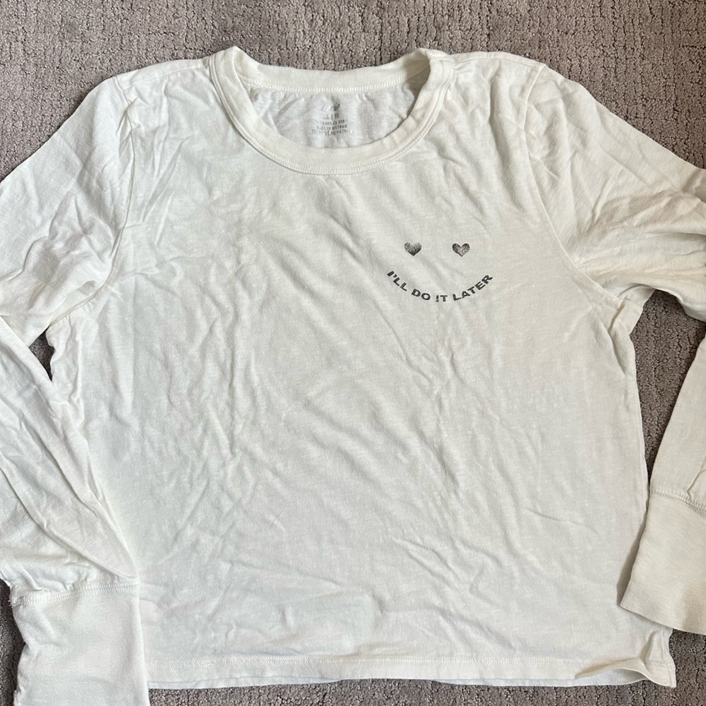NWOT Aerie Long Sleeved Cropped Tee